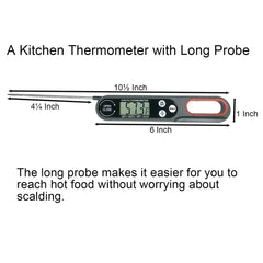 Thermomètre à viande numérique cuisson des aliments cuisine BBQ sonde eau lait huile liquide four cuisson numérique compteur de température