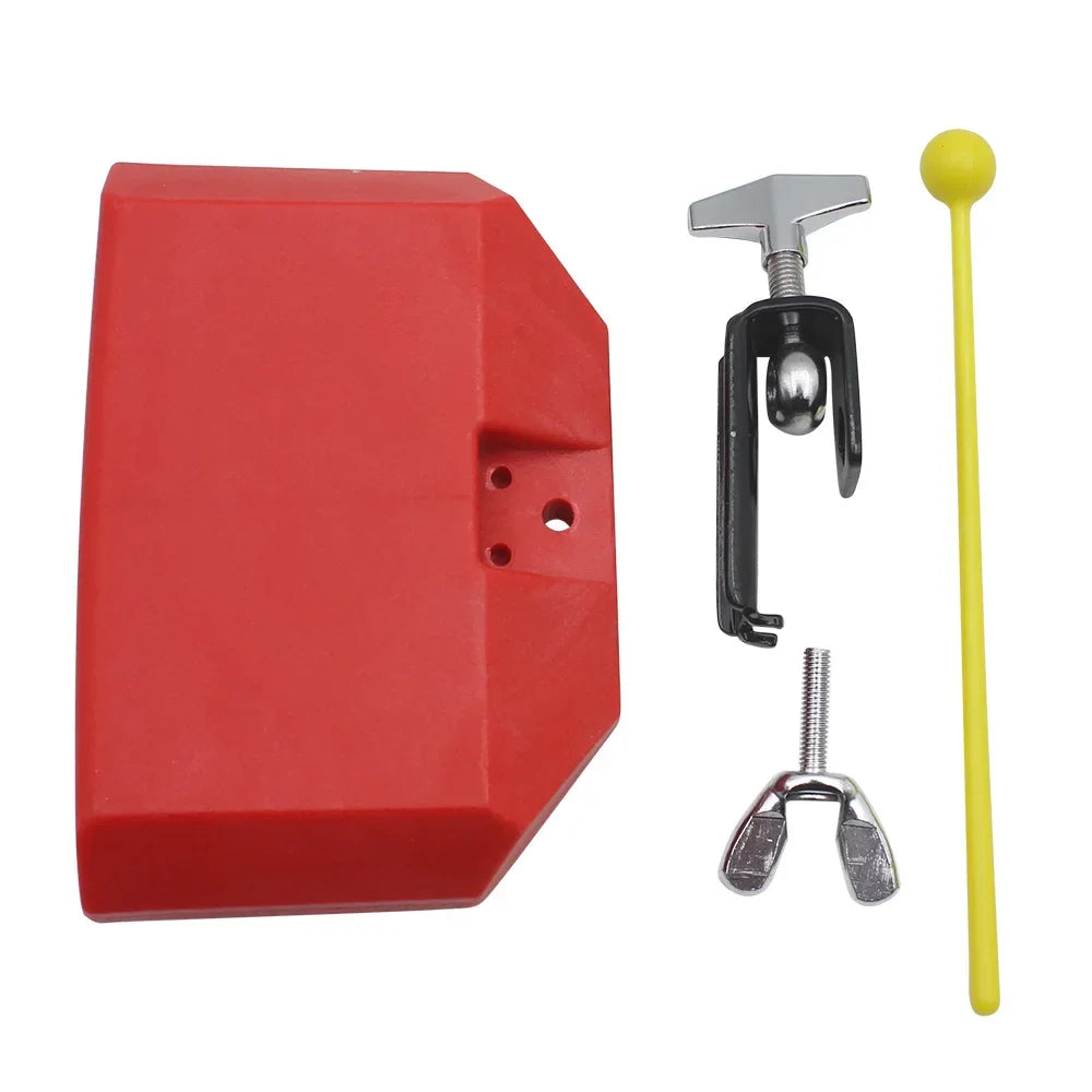 Cowbell Clapper tambour Cowbell Clapper ensemble lancé Durable aigus Jazz tambour ABS cloche Instruments de Percussion accessoires batterie partie