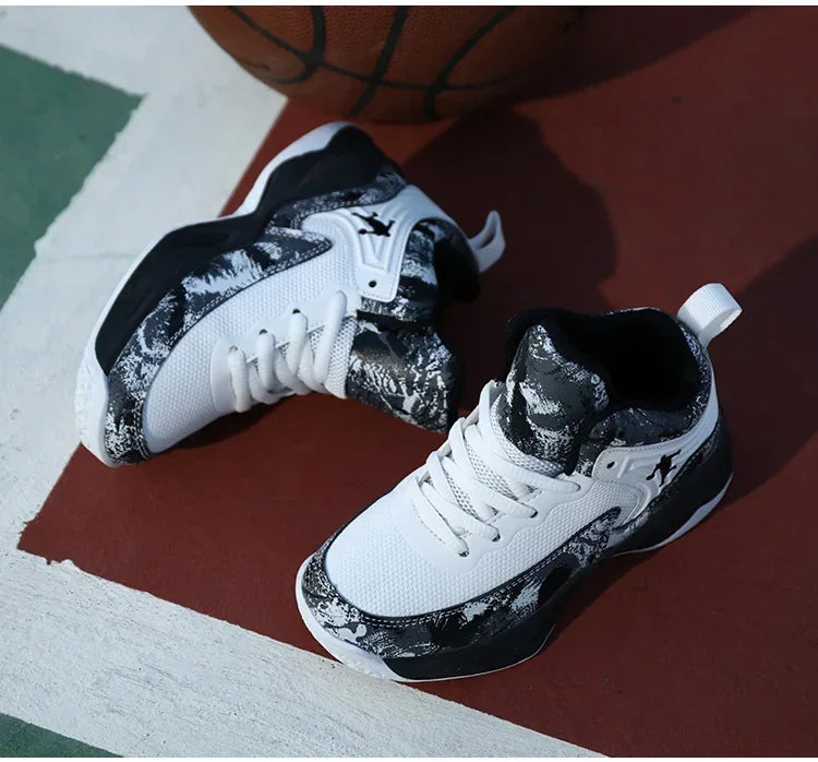 2025 chaussures de Basket-ball pour enfants baskets nouveaux garçons marque semelle épaisse antidérapant enfants chaussures de sport enfant garçon Basket formateur chaussures