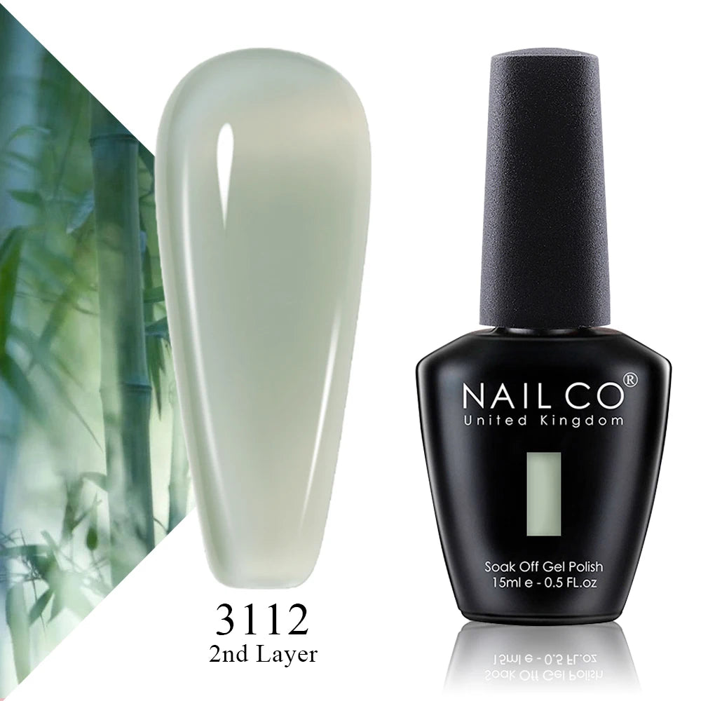 NAILCO 15ml Vernis à ongles Gel Vernis Semi Permanent UV Gel Vernis manucure Vernis Nail Art Nude Gel Poliish