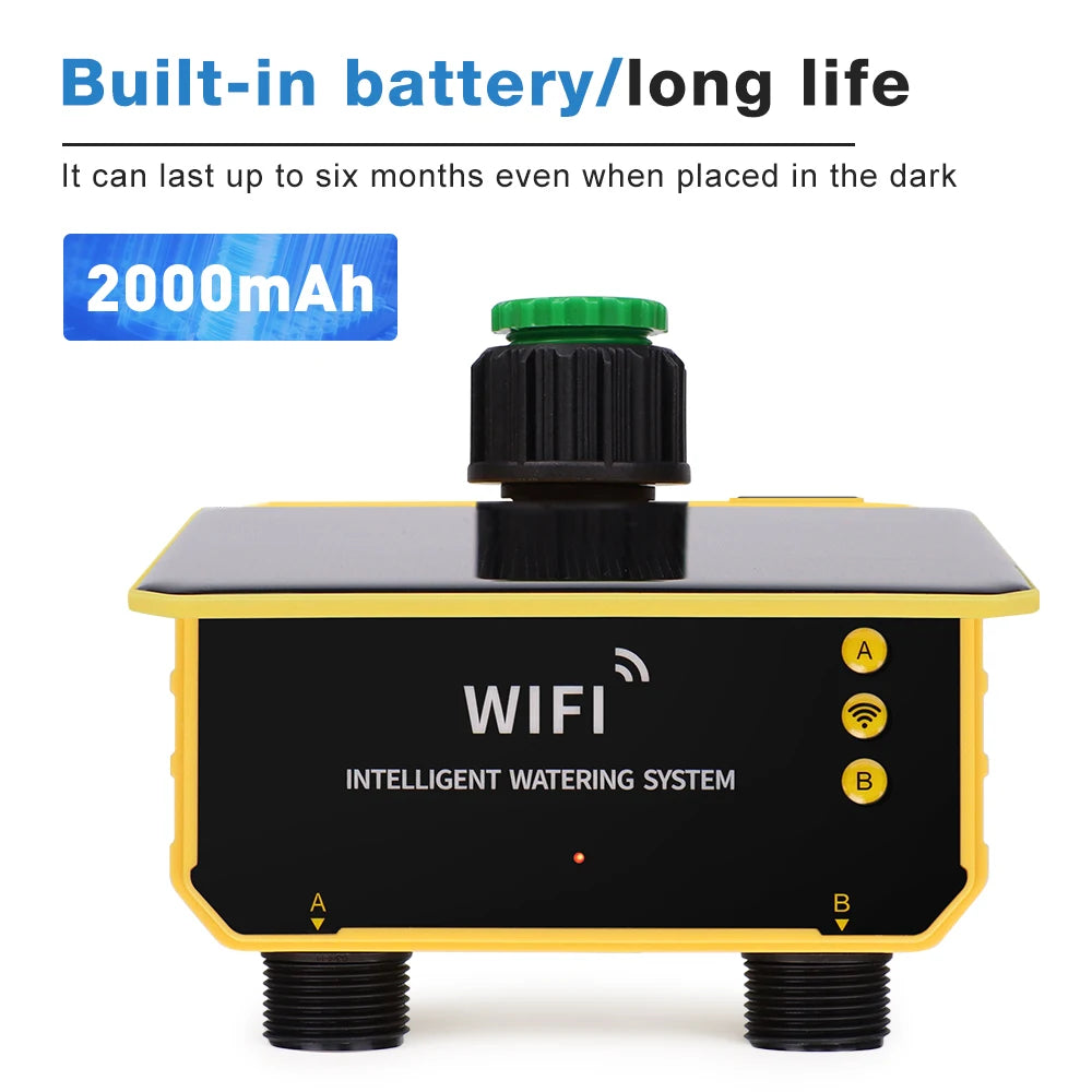 Solar Irrigation Synchronization Controller, Smart Existing System for Garden, Valve with Rain Sensor, WIFI