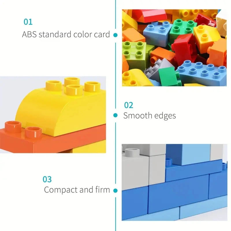 Enfants bricolage blocs de construction ensemble jouets blocs de construction classiques urbains assemblés jouets éducatifs pour garçons filles cadeau de noël 200 pièces
