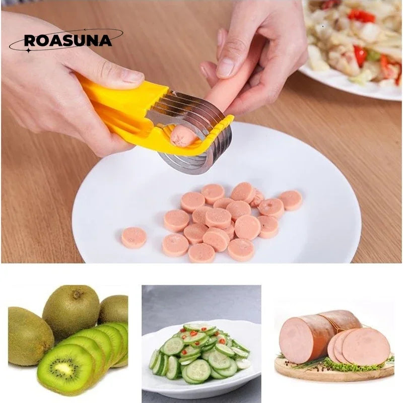 Coupeur de fruits en plastique écologique, outil de cuisine de qualité supérieure, idéal pour trancher, couper les concombres et plus encore