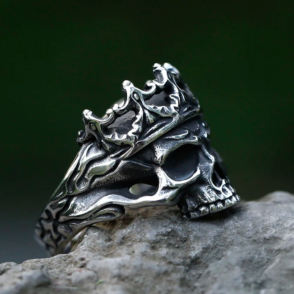 Bagues en acier inoxydable 316L pour hommes, Vintage, Halloween, gothique, crâne de Calvarium, punk, bijoux à la mode, livraison gratuite, nouvelle collection 2022
