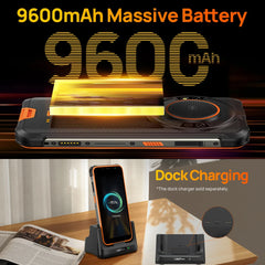Ulefone-Smartphone Power Armor 16S, téléphone robuste et étanche, NDavid, 16 Go + 128 Go, appareil photo 50MP, 9600mAh, Android 13, Global