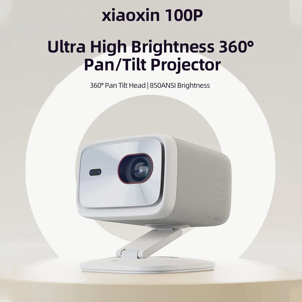 Projecteur d'origine Lenovo Xiaoxin 100P 1140 ANSI mise au point automatique Wifi6 cinéma maison intelligent 360 PTZ Support projecteur Portable 4K HD