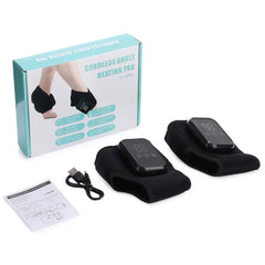 Chauffage électrique protège-cheville 3 niveaux compresse chaude Massage par Vibration masseur de pieds sans fil Protection des articulations de la cheville sangle chauffante