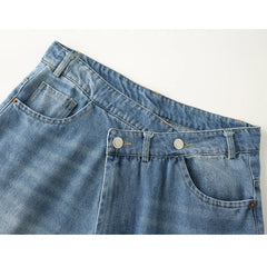 MUJER 2025 Women's Blue Baggy Jeans for Women, High Waisted Mom Jeans, Wide Leg Denim Pants, Summer Jeans