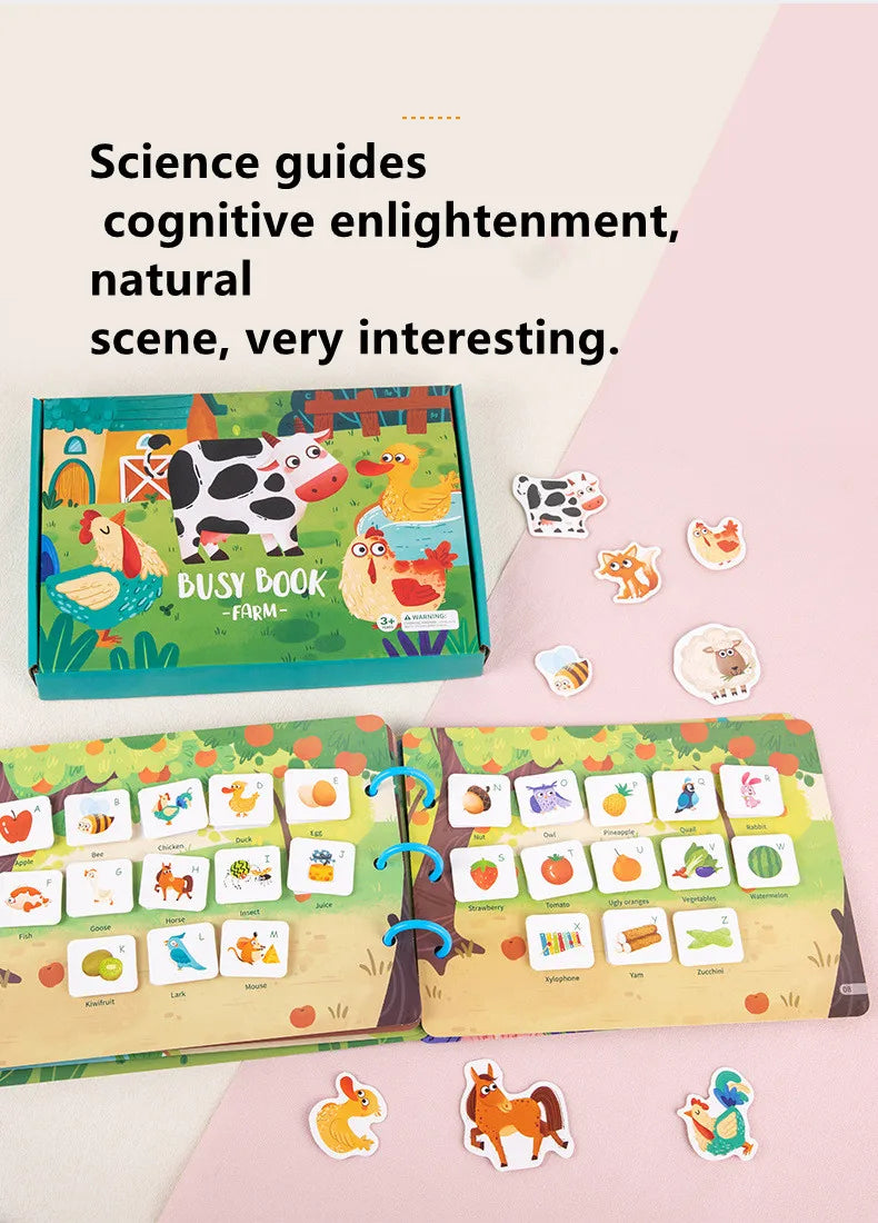 Autocollant livre silencieux Puzzles jeu jouets éducatifs enfants à plusieurs reprises carte occupée pâte correspondant Cognition bébé début Montessori jouet