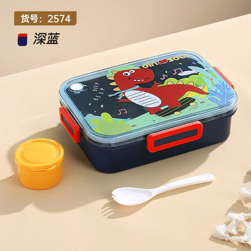Boîte à déjeuner mignonne pour enfants, filles et garçons, avec compartiments, boîte à déjeuner Bento, étanche, boîtes à collations alimentaires pour enfants, nouveau 2025
