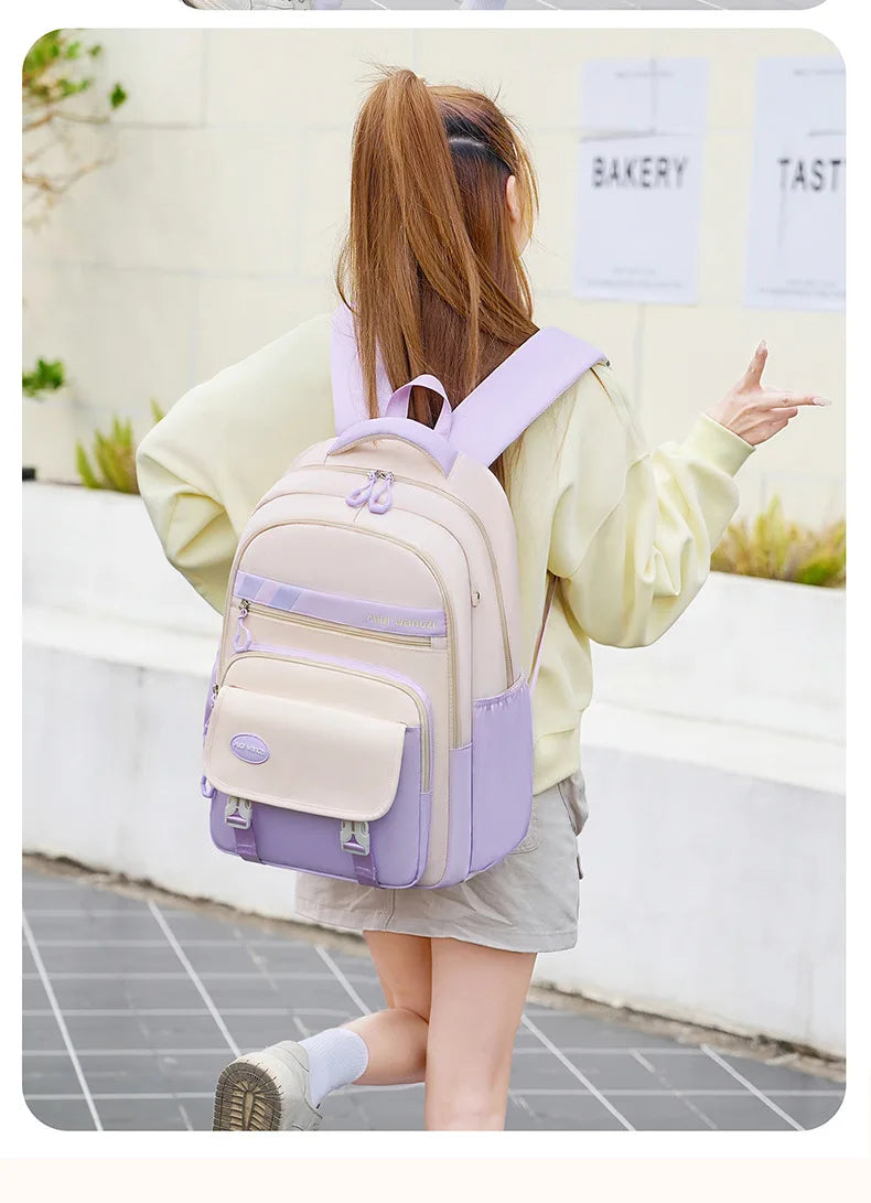Sac à dos d'école pour enfants avec pendentif de dessin animé pour enfants adolescent Kawaii cartable filles enfants orthopédie sacs à dos imperméables sac