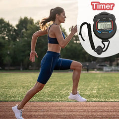 Chronomètre de Sport portatif, 1 pièce, compte à rebours, affichage numérique, chronomètre LCD, minuterie de comptage, minuterie de Fitness