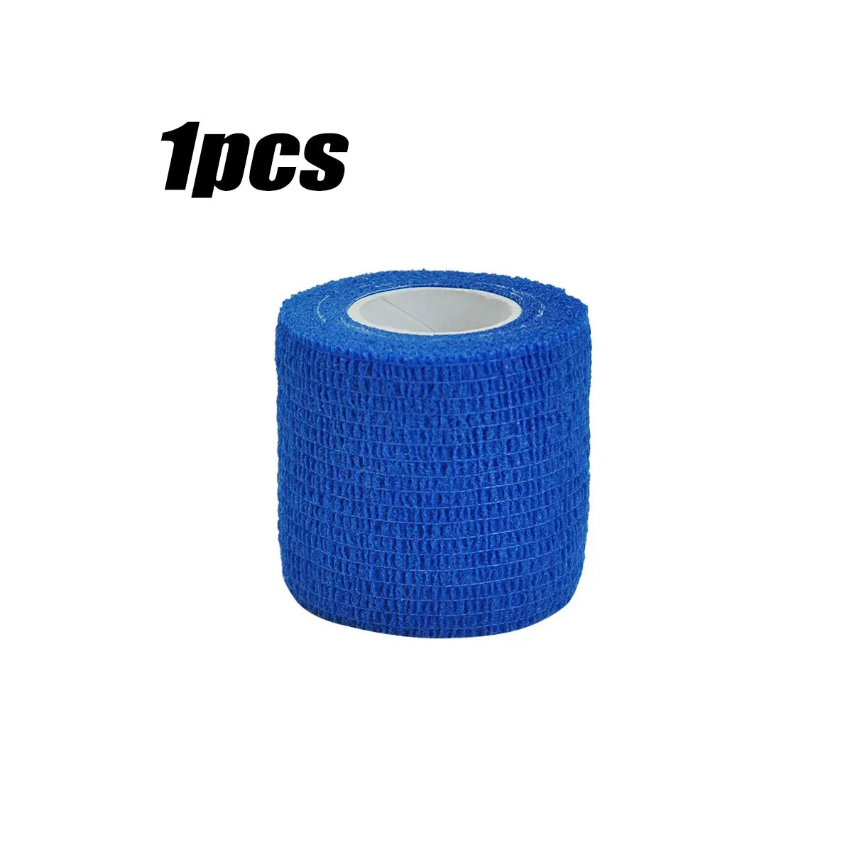 Bandage élastique auto-adhésif de sport bleu de 4.8 mètres, bandage de sport respirant pour poignet et cheville