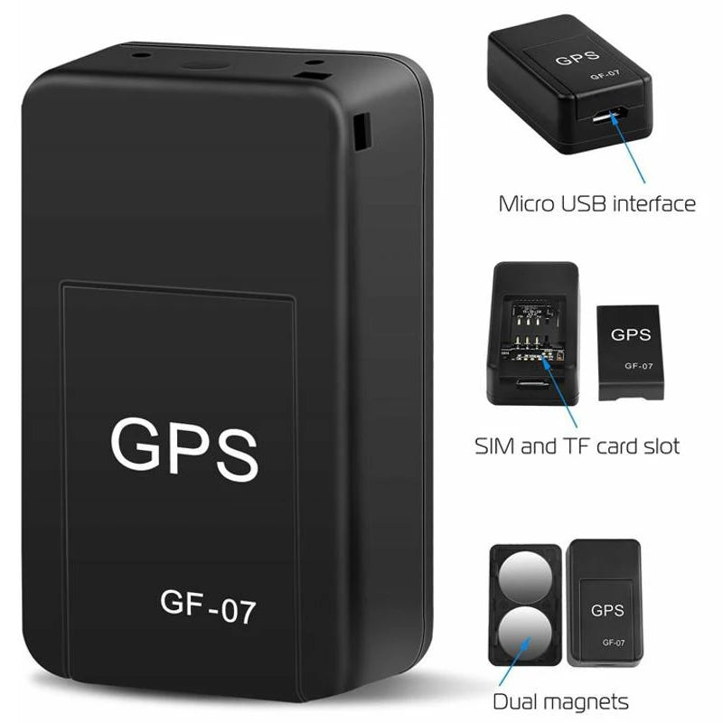 Mini traceur GPS de voiture, localisateur antivol, suivi en temps réel, positionneur SIM, support magnétique, traceur antivol GF-07, 1/2/3 pièces