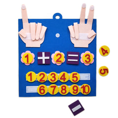 Jouets Montessori pour tout-petits, chiffres de doigts en feutre, jouet mathématique, comptage, éducation précoce, jeu d'apprentissage pour enfants, Intelligence