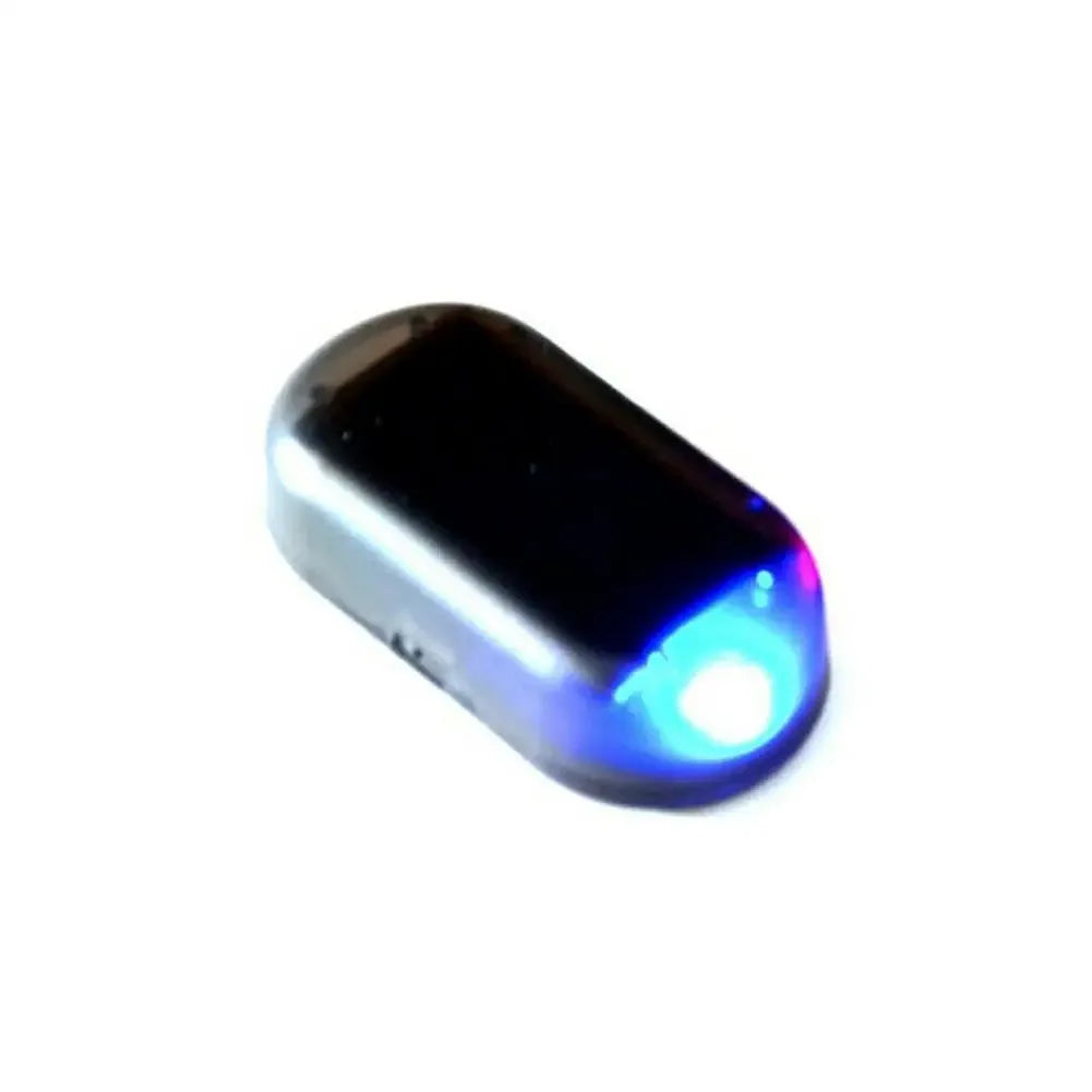 Fausse lumière de sécurité pour voiture, simulation d'alarme factice à énergie solaire, avertissement sans fil, lampe d'avertissement antivol, lumières clignotantes LED