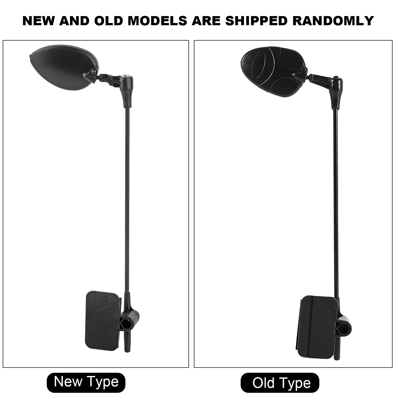 Adjustable ABS rearview mirror for road and mountain bike helmets, safety mirror, clear rear view