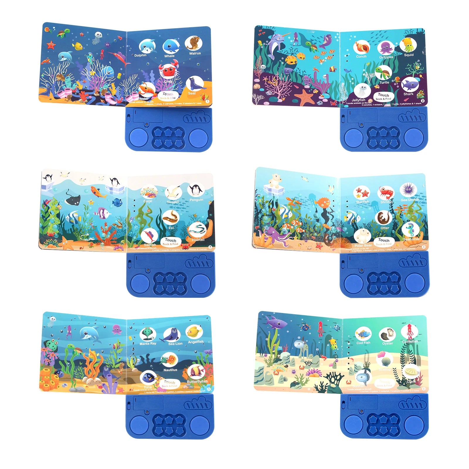 Livres Audio électroniques pour enfants, livres cognitifs avec mélodie et lumières, sons de batterie, jouets éducatifs interactifs préscolaires