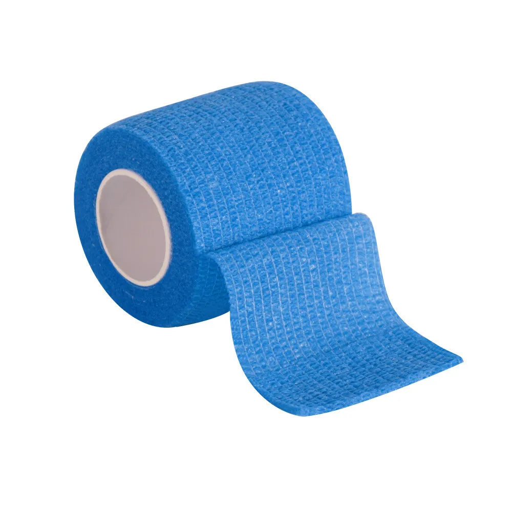 Bandage médical en gaze, 1 rouleau de 2.5/5/10cm x 4.5m, bandes élastiques respirantes auto-adhésives pour le sport, fixation des doigts, des poignets et des jambes