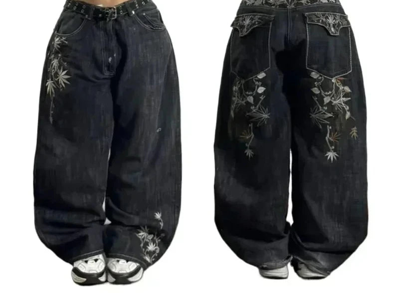 Jeans à jambes larges unisexes pour femmes, pantalons de vadrouille chauds, Street Y2K, Hip Hop, Joker Respzed, New Clearance Spot, American Fashion