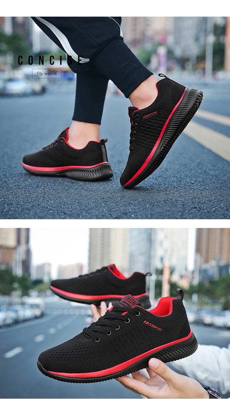 Men's Lightweight Running Shoes, Classic Mesh Walking Shoes, Breathable Casual Shoes, Men's Fashion Moccasin Sneakers