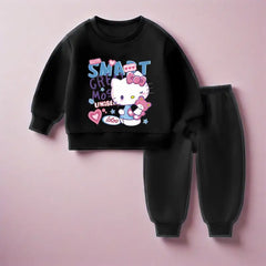 Sanrio printemps automne enfants décontracté à manches longues sweat ensembles filles garçons pull + pantalon 2 pièces costume enfants Sport vêtements ensembles