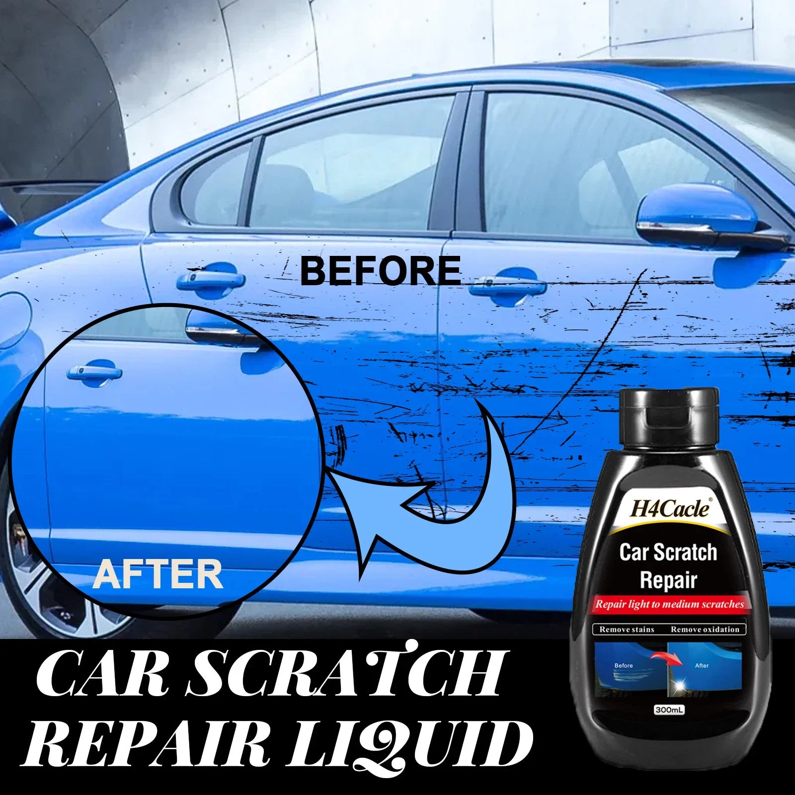Car scratch repair cream, paint, scratch polishing, car care, restoration, car scratch remover varnish