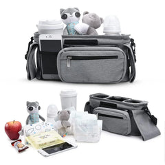 Sac de rangement pour poussette de bébé, sac suspendu de voyage de grande capacité, sac pour maman, porte-bouteille de téléphone, sacs à couches, accessoires de poussette pour bébé