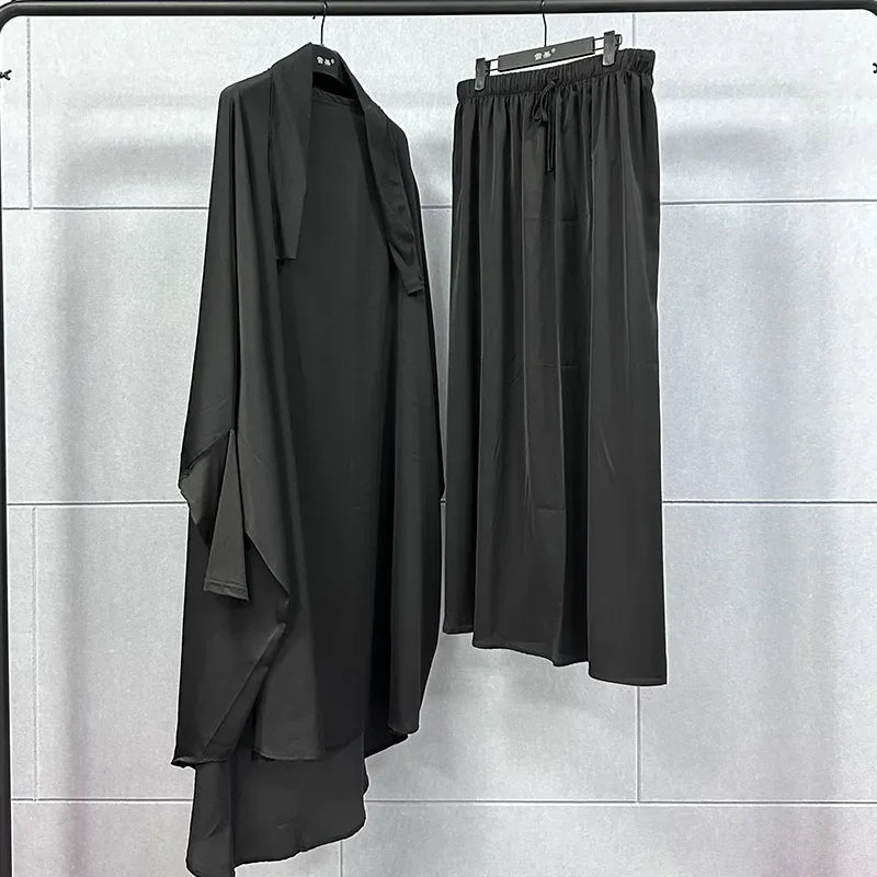 Abayas du Ramadan pour femmes musulmanes, ensemble de 2 pièces, robe Hijab, vêtement de prière, Abaya, longue tiens imar, robe arabe, vêtements islamiques