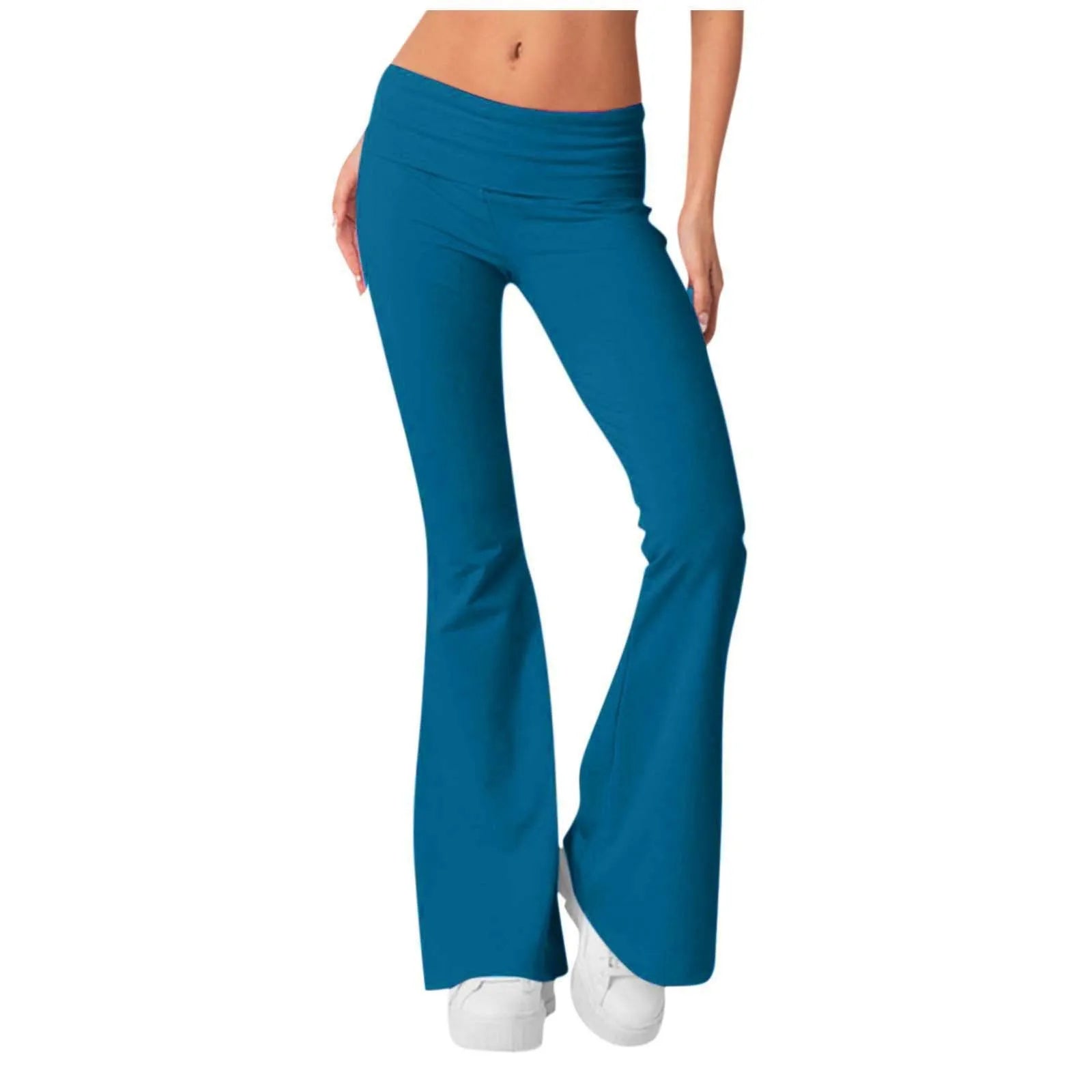 Leggings évasés pour femmes, taille haute, jambes larges, pantalons de Yoga, collants d'entraînement, de Fitness, de sport, vêtements amincissants décontractés