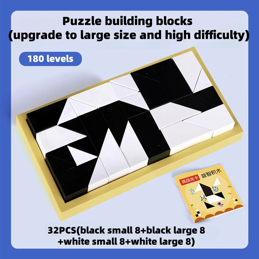 Blocs de construction éducatifs cachés, jouets puzzle, pensée spatiale, formation des capacités d'imagination, jeu interactif parent-enfant