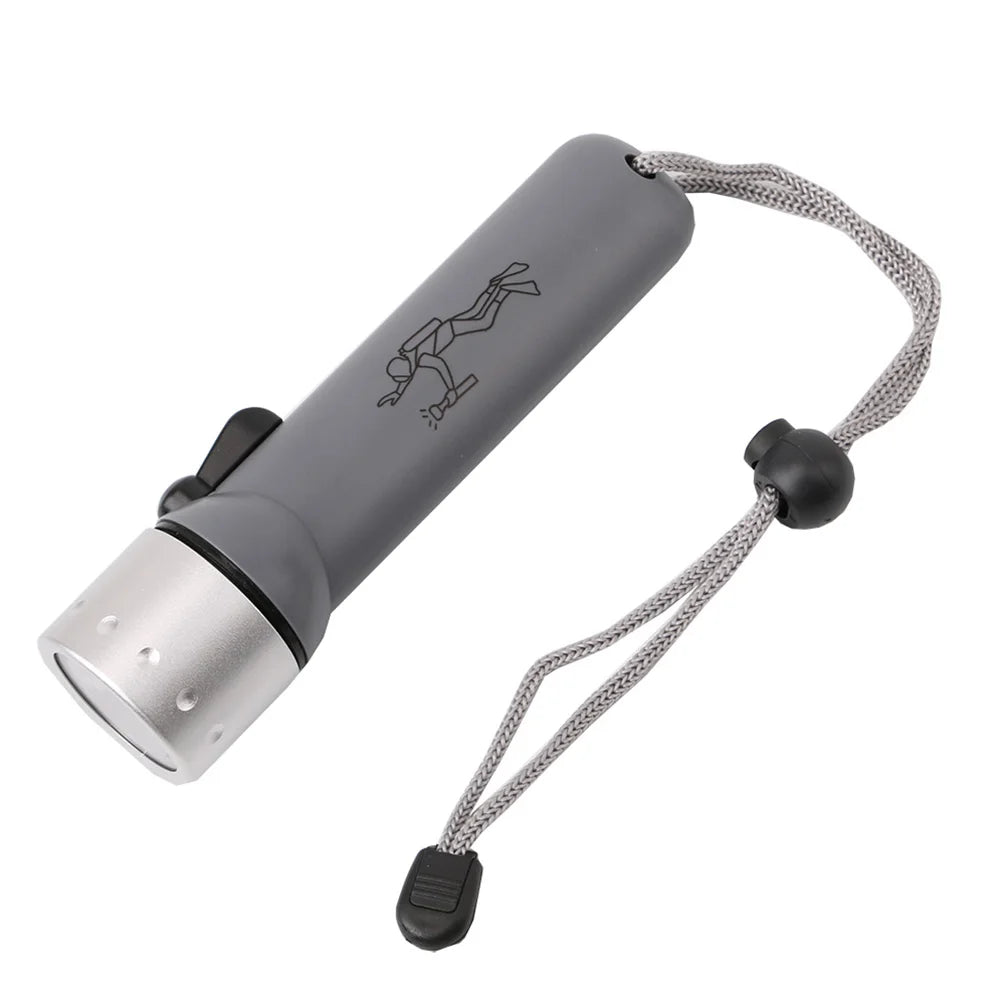 Lampe de poche de plongée professionnelle à Led, étanche, forte éclairage sous-marin, éclairage d'urgence extérieur pour la maison, lampe de poche à faisceau haut