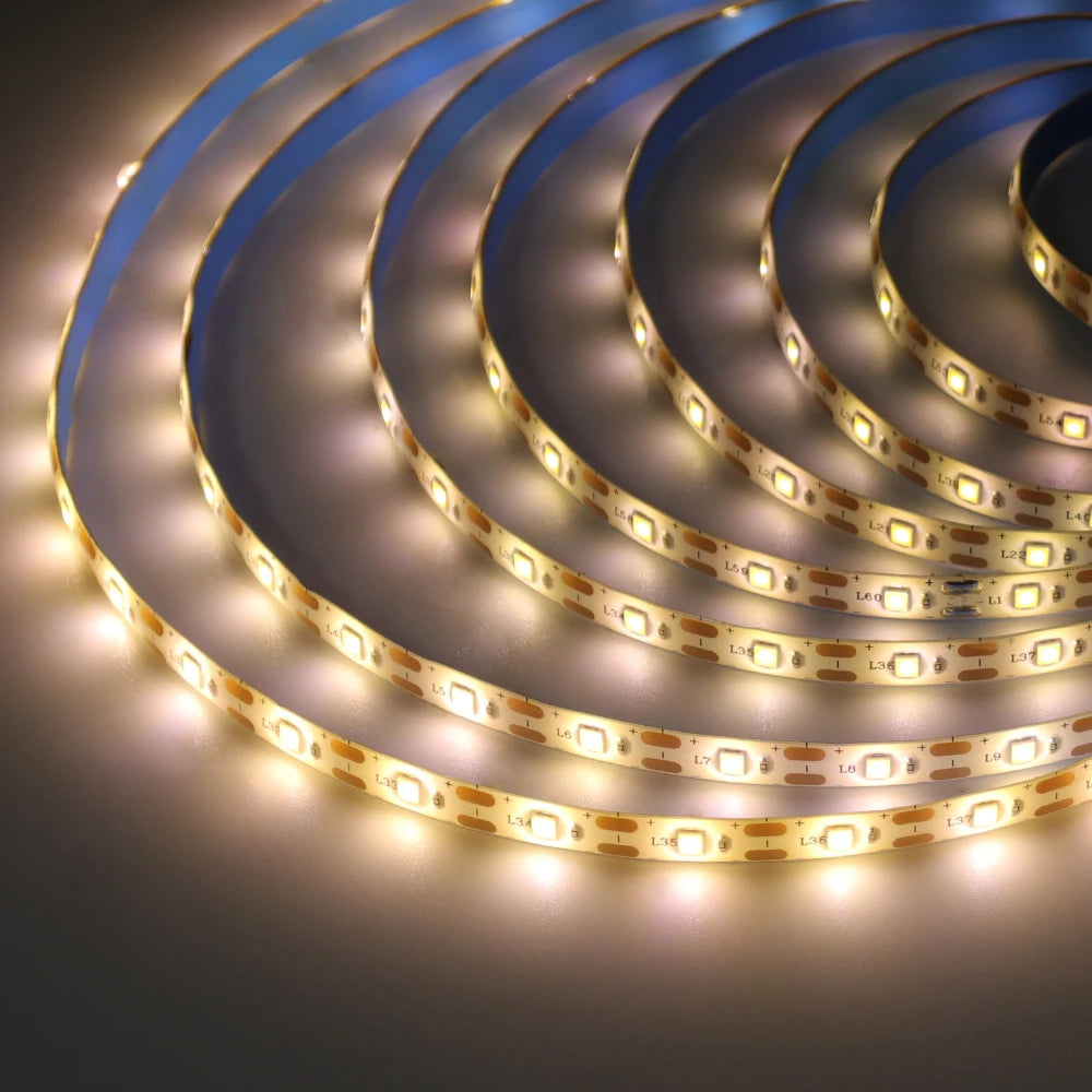 Bande lumineuse Led USB 5V SMD 2835, 60 diodes/m, ruban Flexible, éclairage de fond TV, 1M 2M 3M 5M, guirlande lumineuse LED, décoration de salle