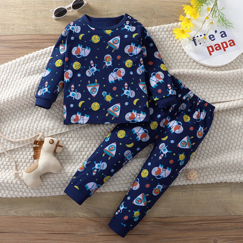 Little maven hiver automne garçons filles ensembles 2025 noël t-shirts hauts + pantalons ensembles enfants vêtements enfants vêtements coton