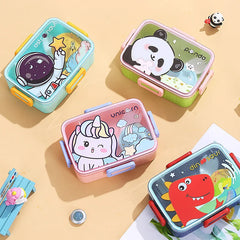 Boîte à déjeuner mignonne pour enfants, filles et garçons, avec compartiments, boîte à déjeuner Bento, étanche, boîtes à collations alimentaires pour enfants, nouveau 2025