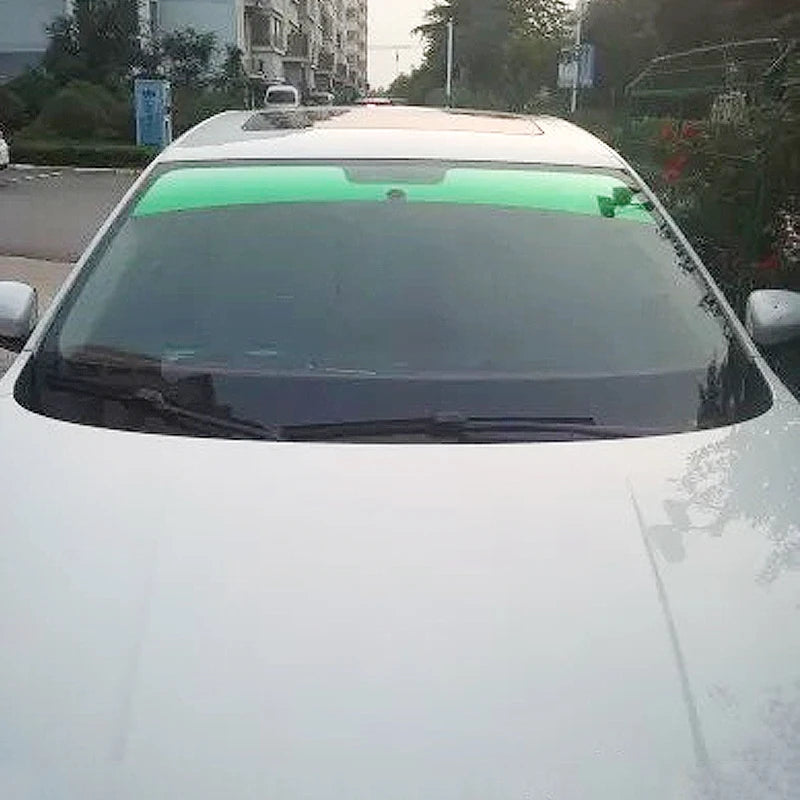 Pare-soleil pour pare-brise avant de voiture, 20x150cm, protecteur de pare-soleil, Film de teinte pour fenêtre solaire, isolation thermique, Film à couleur changeante universel