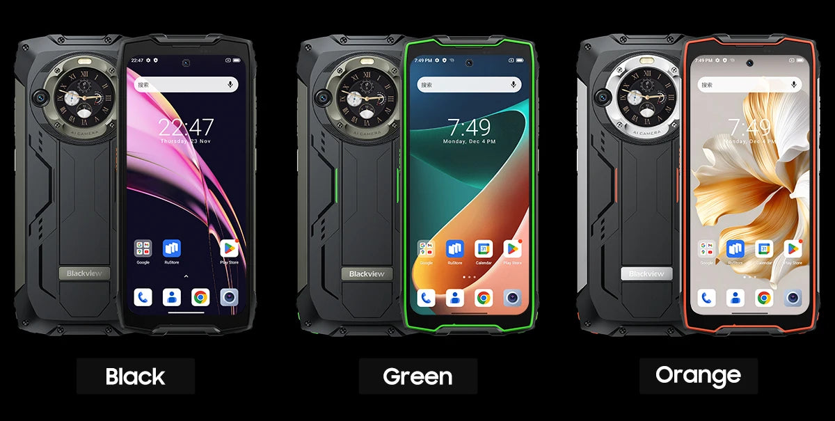 Blackview-Smartphone robuste BV9300 PRO, téléphone portable Android 13, Helio G99, 8 Go de RAM, 12 Go de RAM, affichage des touristes, première mondiale