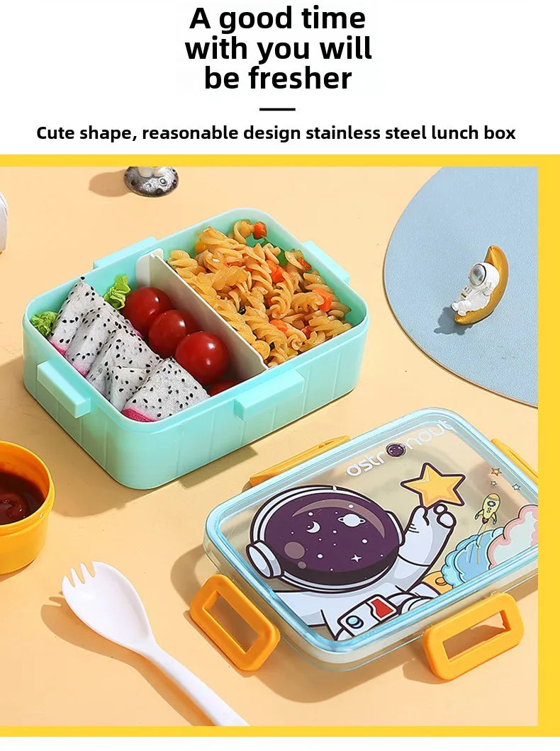 Boîte à déjeuner mignonne pour enfants, filles et garçons, avec compartiments, boîte à Bento, étanche, boîtes à collation alimentaires pour enfants, nouvelle collection 2024