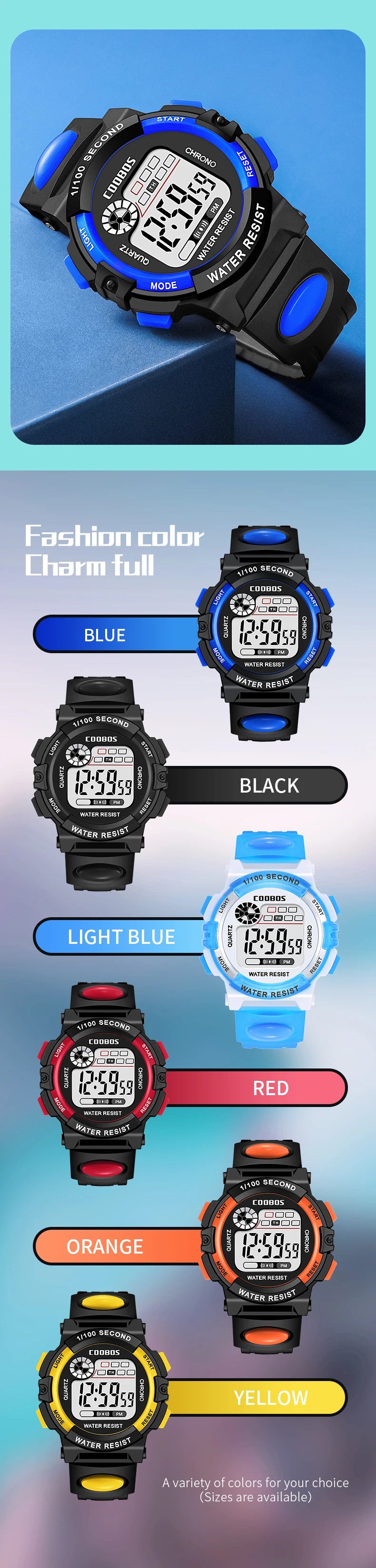 Sport enfants montres mode LED montres numériques pour enfants bracelet en Silicone étanche lumineux filles garçons horloge cadeau reloj niNo
