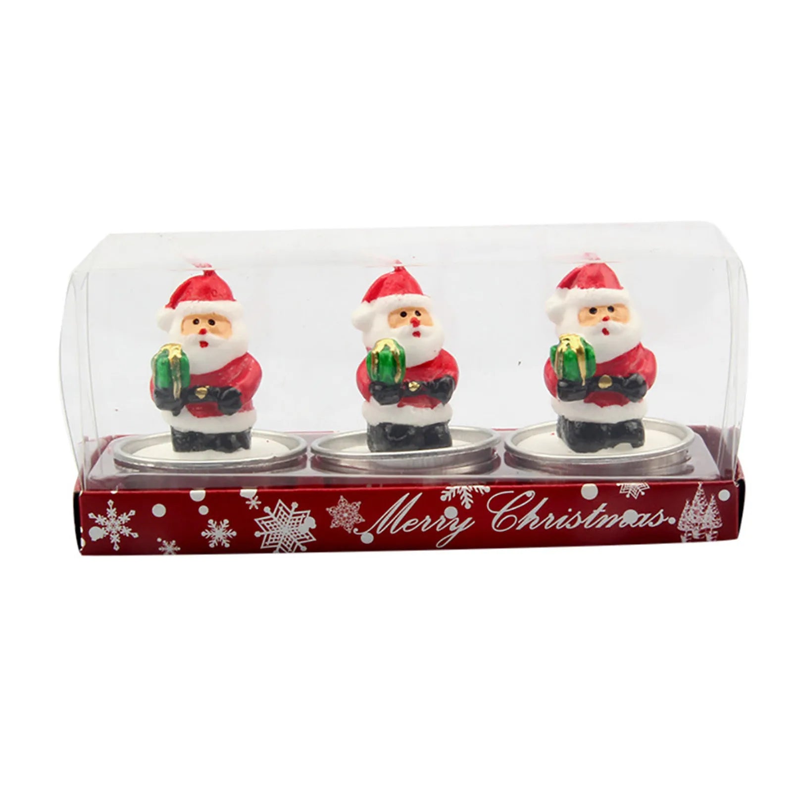 Bougie parfumée pour arbre de noël, faite à la main, père noël, bougies mignonnes en cire de soja, bonhomme de neige, bougies de mariage, décoration de la maison, cadeaux de fête de noël