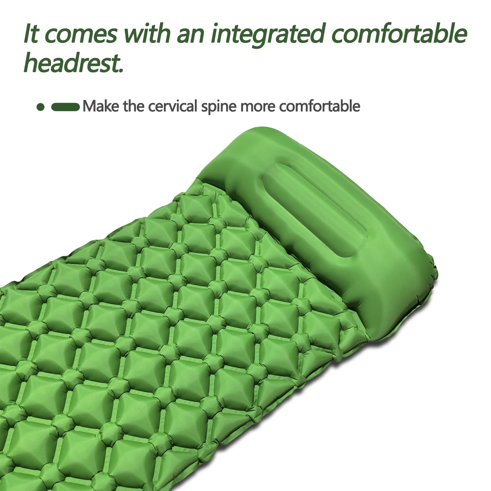 Nouveau matelas gonflable simple - Connectable, léger et portable pour le camping, les voyages, l'usage domestique - Expédition rapide!