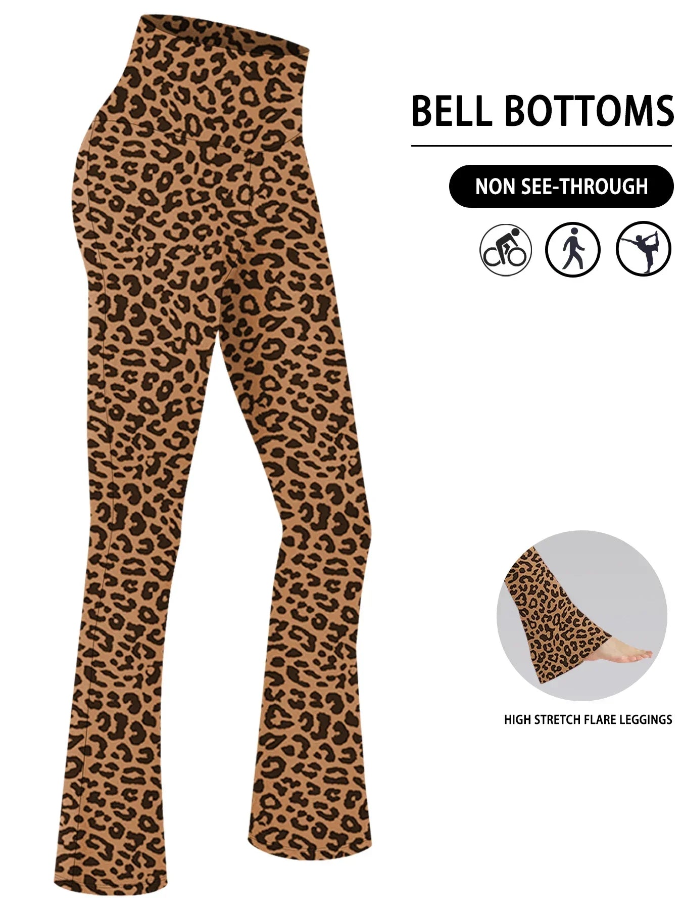 Pantalon évasé Super doux pour femmes, taille haute, contrôle du ventre, Leggings de Yoga, bas de cloche