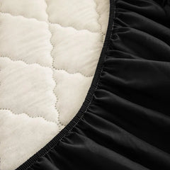 Housse de matelas matelassée épaisse et imperméable, protection de matelas, drap-housse Queen King, couverture de lit (sans taie d'oreiller)