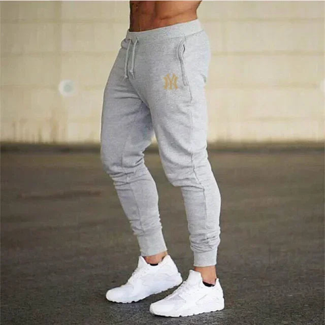 Men's slim fit athletic jogging pants, fitness track pants, sweatpants, Harajuku streetwear, casual summer wear, fjNew
