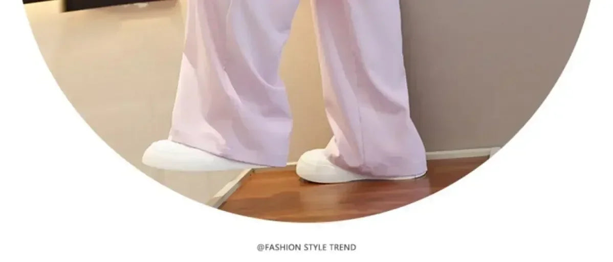 1 pièces filles vêtements pantalons filles à jambes larges enfants glace soie salopette nouveau anti-moustique pantalon sport Style vêtements porter à l'extérieur