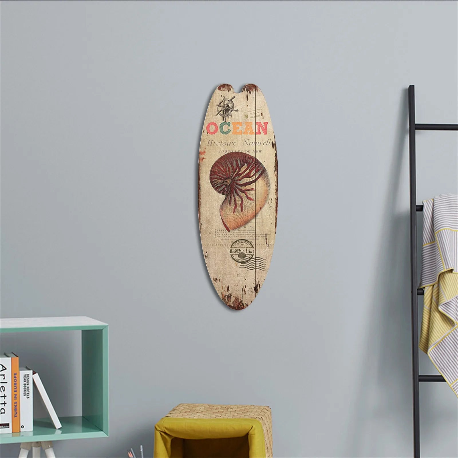 Planche de Surf en Bois, Décor de ixà Domicile, Bar, Festival, Tendance Décontractée, Panneau en Bois, Style Plage, Rétro