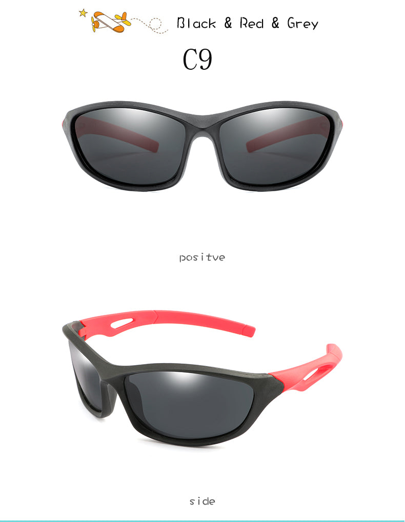 Enfants garçon sport lunettes de soleil TR90 Cool lunettes de soleil lunettes extérieures Protection UV lunettes équilibre voiture glisser nuances enfants lunettes