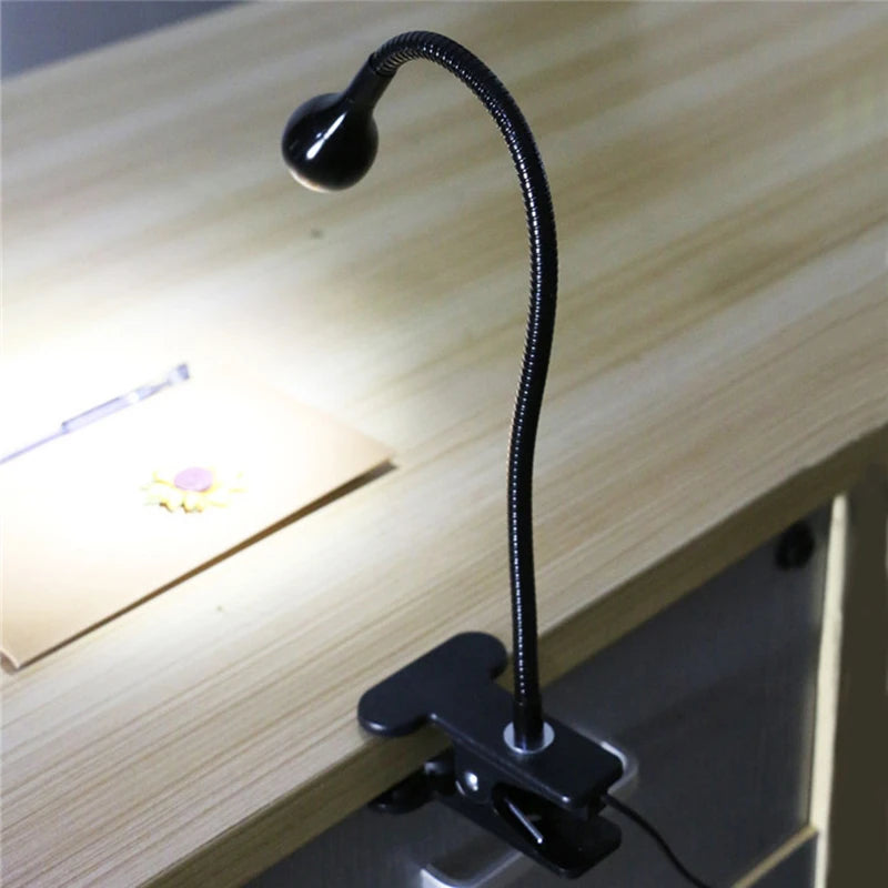 Lampe de bureau à clipser LED 360 ° Table de lecture à col de cygne Flexible, lumière de lecture pour étude, soins des yeux, pince USB, livres, éclairage nocturne