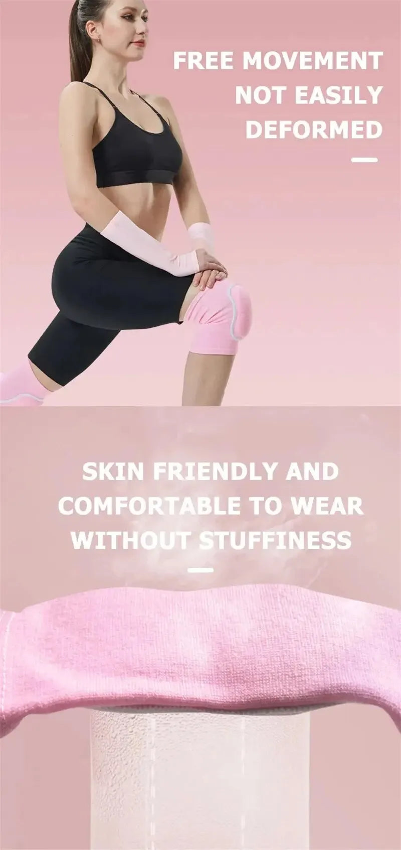 Genouillères de volley-ball pour danseurs, hommes, femmes et enfants, genouillères douces et respirantes, protection du Football, danse, Yoga, Tennis, course à pied, cyclisme