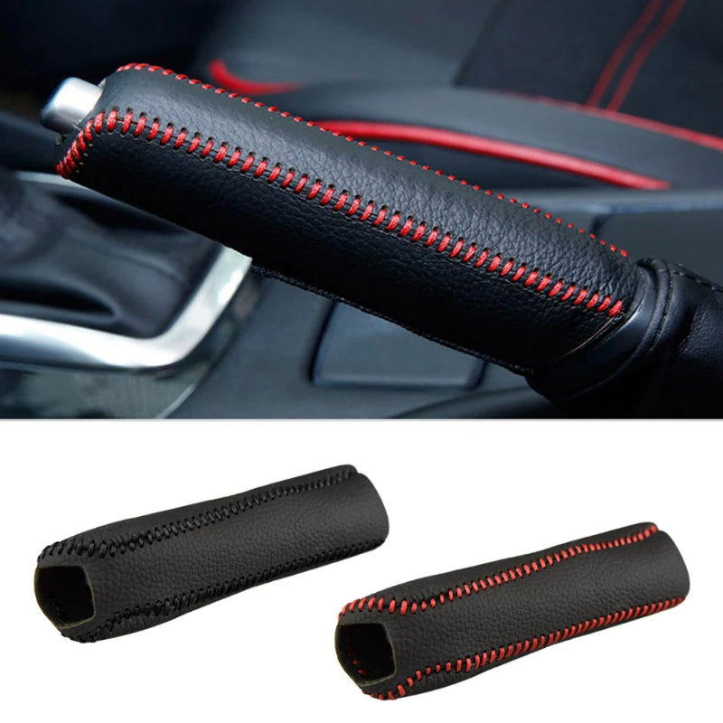 Couvercle de frein à main pour équipement Automobile, accessoires d'intérieur Automobile, boîte de frein à main manuelle, poignée de tête d'engrenage, décoration Automobile